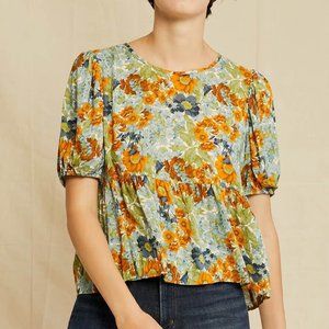 Amour Vert Sydney Ecovero Blouse in Veranda Floral, XS